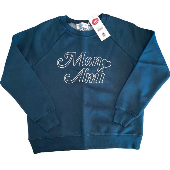 Wildfox Mon Ami Sommers Sweatshirt size Small New - Picture 2 of 9